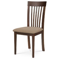 Jídelní židle BC-3950 ořech, potah krémový  BC-3950 WAL